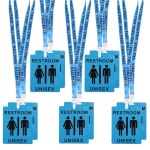 10PCS 홀 교실 화장실 출입증 사무실, 레스토랑, 주유소에 적합한 란야드 남녀 공용 출입증이 있는 20 : 진심한줌