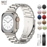 애플 호환용 워치용 메탈  울트라 밴드 호환 49mm 46-42-40-41mm 스테인레스 스틸 링크  iWatch  10 9 8 7 6 5 se : 디엠케이92