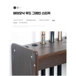 상업용 당구장 인테리어 가구 큐대 당구 실내 제품 랙 보관함 1. 사다리형 10구(원목) : theruri