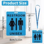 10PCS 홀 교실 화장실 출입증 사무실, 레스토랑, 주유소에 적합한 란야드 남녀 공용 출입증이 있는 20 : 진심한줌