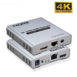4K 30Hz HDMI 연장기, Cat5e/6 이더넷 케이블을 통한 120M 분배기 NVR PC TV용 비디오 캐스케이드 연결 확장 : 일등배송