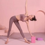 요가 블록 필라테스 폼 벽돌 명상용 바디 쉐이핑 스트레칭 보조 도구 1PC rose red : 니우니오