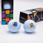 세인트나인 Q 골프공 하프 6구 화이트 컬러 홀인원 인쇄 포장 쇼핑백 : GNB 스포츠