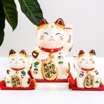 야쿠 마 아야에 마네키 대복 오른손 고양이 5호 소) 복고양이피규어9cm 풍수상 자오푸따 윈(3호)높이 8 5cm : 레보나 스토어