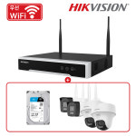 하이크비전 4채널 무선 CCTV 자가설치 세트 패키지 [실외PT4개+1TB] : 씨게이트 공식스토어