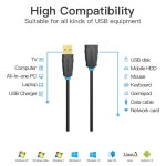 Vention USB 연장 케이블 스마트 노트북 PC TV 용 2.0 Xbox 480mbps 수-암 데이터 : 일등배송