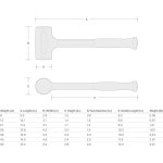 텍톤 26온스. 데드 블로우 해머 | HDB30026 미국산 1 3-Piece (13 21 39 oz.) : 하 컴퍼니