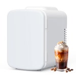 YSSOA 4L/6 캔 휴대용 미니 냉장고 워머 앤 쿨러 컴팩트 냉장고 프레온 프리 음식 스킨케어 화이트 Bla 2 4L with window : 루미에르마켓.