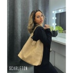 스칼튼 여성용 인조 가죽 지갑 및 핸드백, 숄더백, 탑 핸들 사첼, 파우치 포함 호보백, H1035 : 수성동