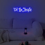 We The People 네온 사인 벽 아트 장식 바, 맥주 클럽 남자 동굴 홈 거실 십대 생일 선물 : 춘추백화점