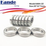 6804 ZZ 4pcs 20x32x7mm ABEC-1 6804ZZ 얇은 섹션 깊은 홈 볼 베어링 섬유 기계 61804 : 전기전자부품전문5