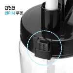 10도씨 빨대물통 트라이탄 대용량 다이어트 운동 보틀 물마시기 물병 2L, 블랙베리 : 네이처드롭