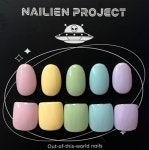 [NAILIEN PROJECT] 원컬러 수제네일팁 - 파스텔 l 젤리빈네일 : 네일리언 프로젝트