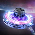 플라잉스피너 플라이노바 LED UFO 피젯스피너 FLYNOVA 블루 부메랑 고급 다크서클 프리 트 자이로 : 수미31