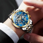 남성 럭셔리 스켈레톤 자동 시계 다이아몬드 셀프 와인딩 기계식 시계 선물 빛나는 방수 기능 : 플렉스팟샵