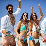 웨트탄 하와이안 레이 만들기 공예 키트, 24개의 폼 플라워 목걸이 VBS 방학 학교 : 은이네뭐든상회