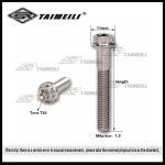 육각볼트 피치 65 M6X15 티타늄 TAIMEILI 나사 30 플랜지 60 25 35 90MM 20 1 85 DS-NR 70 TORX 50 0 40 오토바이 80 : 레코소