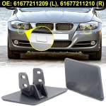 프론트 범퍼 헤드라이트 와셔 노즐 커버 BMW E90 328xi 용 R & L 캡 61677211209 도색되지 않음 : 알파바이크모터