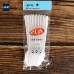 라베니스 다회용 반투명 수저 10개입 백색  캠핑숟가락 플라스틱숫가락 포장숟가락 : 라베니스