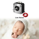 iMetrx 1PCS 네마 17 스테퍼 모터 42-23 3D 프린터 압출기 17HS4023 DC 1A-4.1V 2상 4선 1.8도, 크리얼리티 CR-10 10S 엔더 프린터/CNC... 