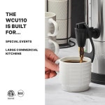 워링 커머셜 WCU110 커피 항아리, 110컵 용량, 스테인리스 스틸, 1500W, 120V, 5-15상 플러그, 실버 30 Cup Capacity : 클라우픽
