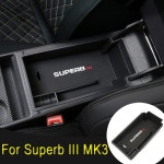 Skoda Superb 3 III Combi Estate Sportline 2015 자동차 팔걸이 보관함 잡화 포장 상자 액세서리 : 킥앤고오토