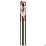 볼 노즈 엔드 밀 HRC62 텅스텐 카바이드 커터 CNC 라우터 비트 R0.5 R0.75 R1R1.25 R2 R3mm -R10mm 2 플루트 카바이드 슬롯 드릴 : 리치102
