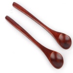 제이에이치 옻칠 롱스푼 2개입 업소용롱스푼 주방도구 나무티스푼 : J.Hwan