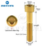 티타늄볼트 1 50 볼트 60MM 30 WA 55 5MM 35 피치 45 캡 티타늄 M10X20 나사 40 육각 DS-RR IFA 25 알렌 오토바이 DIN912 : 레코소