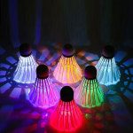 깃털 야간 LED 배드민턴 공4PCS 세트 : ojo69