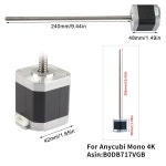 FYSETC A cubi Photn 모터 교체 부품 리드 스크류가 장착된 42 48mm 스테퍼 240mm/9 44인치 1 5A 2상 3 45V 8 스텝 앵글 핏 3D 프린터 Z... 