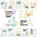 교실 고등학교용 장식용 과학 기기 터 12종 매트 적층 교육용 화학 11매 14인치 11 x 8.5 in : 원라이즈