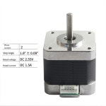 AED6-3D 프린터 Anycubic Mega 42 스테퍼 모터 1.5A 2상 1.8 ° 각도 연결 케이블 없음 3D 부품 : 글로벌 직구 연구소