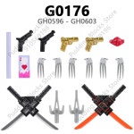 G0176 호환 액션 벽돌 피규어 GH0597 GH0599 부품 GH0596 GH0598 GH0596 : 더블유제이유