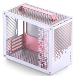 JONSBO/JONSPLUS Z20 핑크/화이트 마이크로 ATX 미니 타워 PC 케이스 탈착식 휴대용 손잡이 사이즈 고성능 하드웨어 호환 240AIO... 