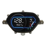 스매시 115 V FI를 위한 모터사이클 오도미터 게이지 FI LED 디지털 타코미터 전자 부품 Black : 찬스스퀘어