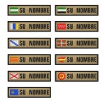 1PC 10CMX2 5CM 이름 플래그 패치 줄무늬 또는 루프 안달루시아 EXT MADU F015 iron on : 36키쟁이