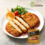 상신 더빠삭 통 등심 돈까스 1팩 (2개입) 튀겨나온 한돈 등심 돈카츠 : 상신-빠삭마켓