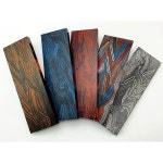 130×43×5MM 다마스커스 패턴 G10 소재 나이프 핸들 DIY 용 보드 플레이트  만들기 투석기 그립 패치 스케일 : 씨케이물류