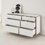 빈아트홈 프라이드 모듈 서랍장 미드센츄리 드레스룸 거실 다용도 수납장 600X400X740mm, 3단, 화이트 : 빈아트홈