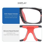 성인용 수그리 스포츠 안경 조절 가능한 스트랩으로 김서림 방지 충격 흡수 보호 : 8585m