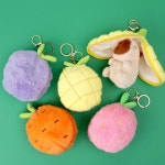 후르츠 과일 카피바라 키링 인형 귀여운 가방고리 백참 가꾸 10.5cm : 나나미뇽