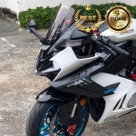 CFMOTO 675SR-R 2025 부품 새로운 오토바이 더블 Viser 앞 유리 윈드 스크린 디플렉터 : 드라이브업오토파츠
