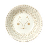 피카부 그루밍 여우 시리즈 브런치 플레이트 카페 감성그릇 원쿠프 소, 화이트베이지 : 주방차곡