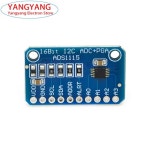 ADS1115 16비트 I2C 정밀 아날로그 디지털 변환기 A 개발 보드 모듈 4채널 게인 : 은연이로담