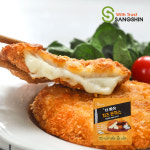 상신 더빠삭 치즈 돈까스 1팩 (2개입) 통 등심 튀겨나온 냉동 돈카츠 : 상신-빠삭마켓