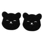 4x 세탁 머리 제거제 재킷 섬유 수집기 곰 모양의 머리카락 캐처 : 에버츄러스트