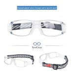 수그리 남자 농구 안경 축구 스포츠 보호 안전 고글 교체 가능한 : 8585m