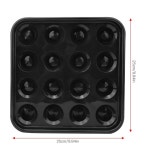 KIMISS 당구공 보관 트레이 16볼 블랙 풀 액세서리 당구 용품 당구장 및 홈 게임룸 : 찬스스퀘어