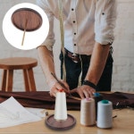 나무 실과 실 홀더 - 둥근 재봉 와이어 스풀 스탠드 - 비딩 라인 보관 - 가정용 자수 : 은이네별난상점